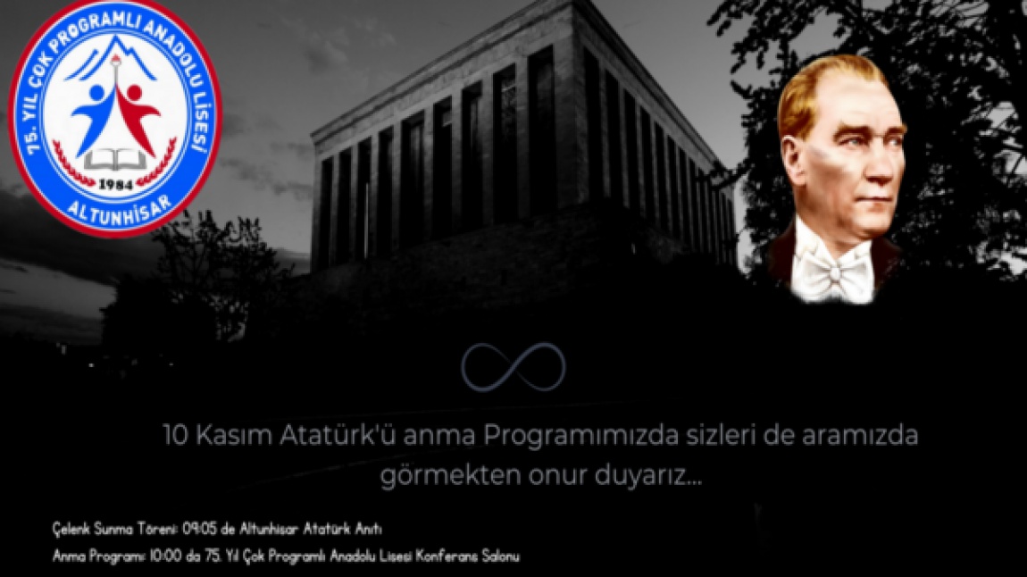 10 Kasım Atatürk'ü Anma Programı 